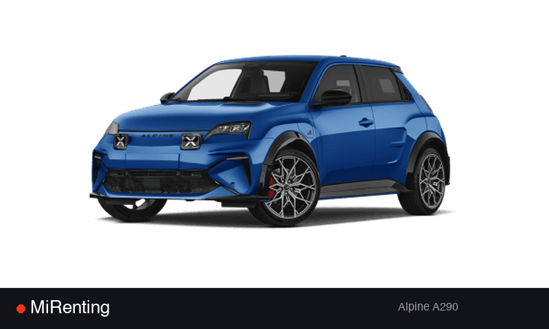 Renting Alpine A290 — precio desde 496.0€/mes