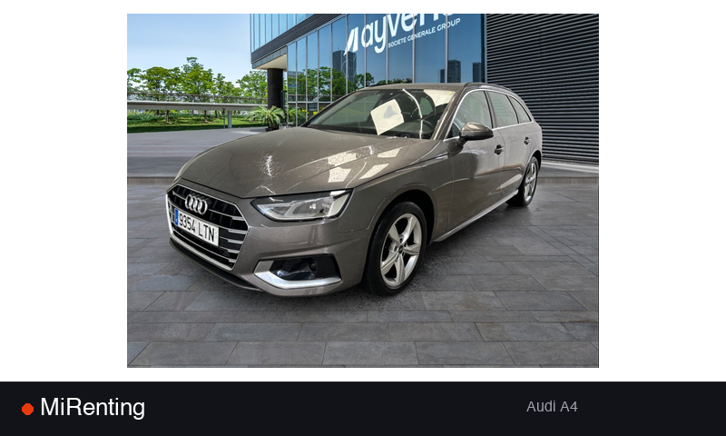 Renting Audi A4 — precio desde 482.0€/mes