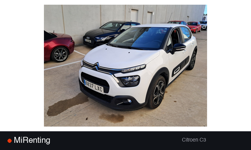 Renting Citroen C3 — precio desde 248.0€/mes