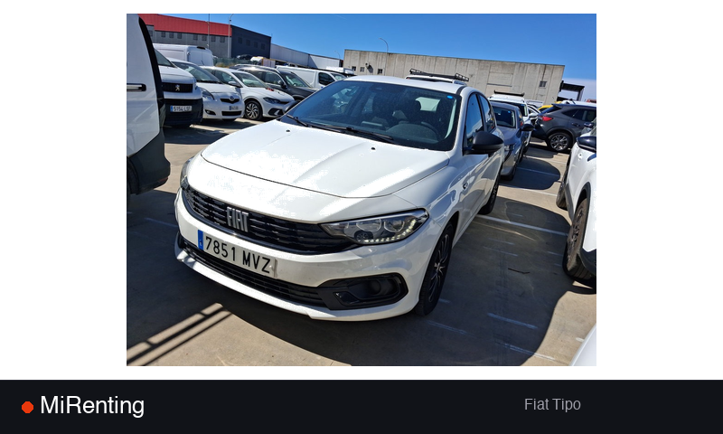 Renting Fiat Tipo — precio desde 291.0€/mes