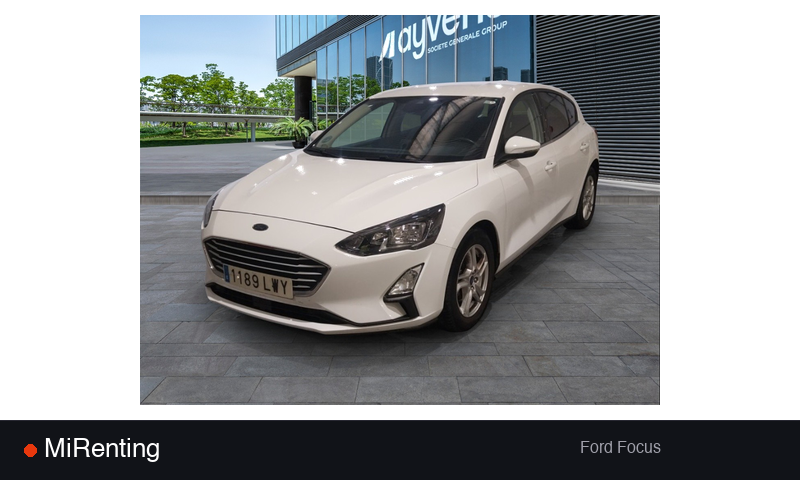 Renting Ford Focus — precio desde 308.0€/mes