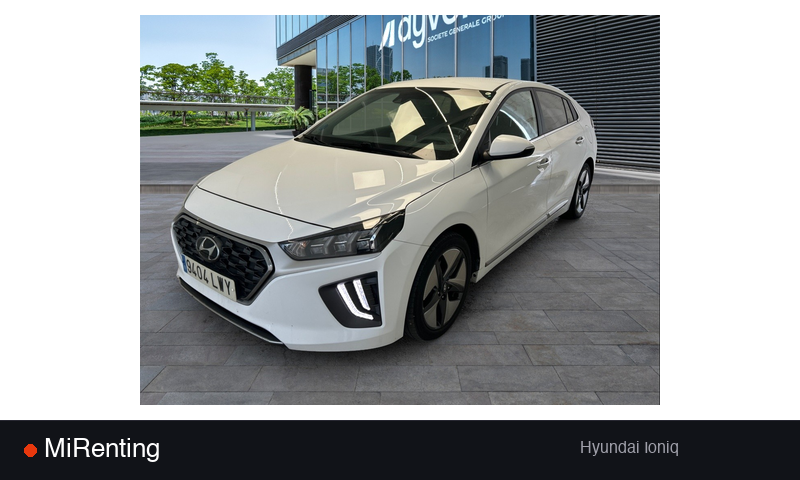 Renting Hyundai Ioniq — precio desde 360.0€/mes