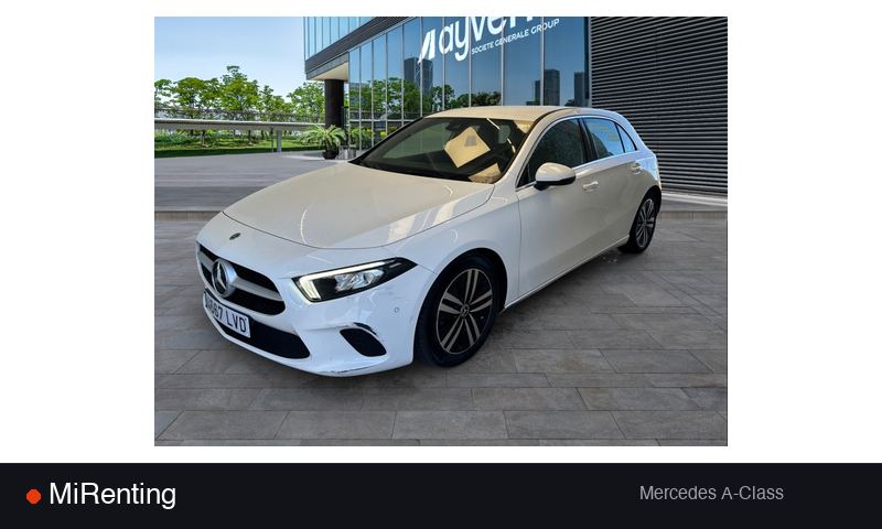 Renting Mercedes A-Class — precio desde 441.0€/mes