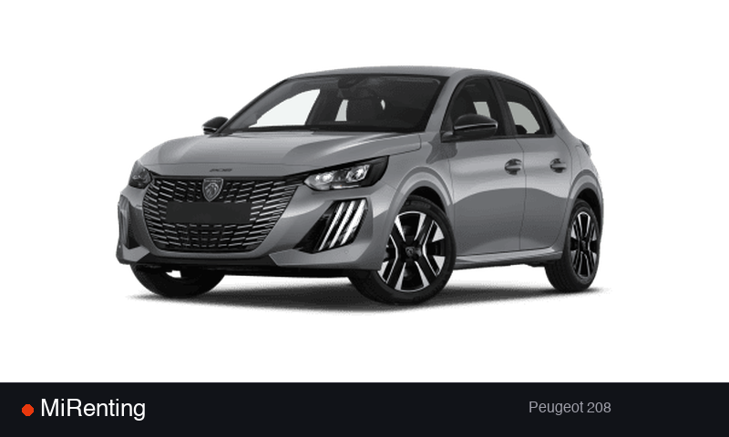 Renting Peugeot 208 — precio desde 289.0€/mes
