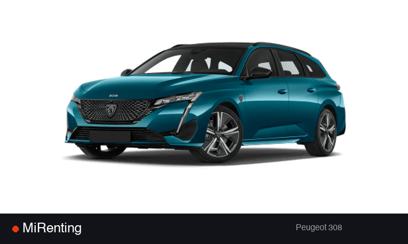 Renting Peugeot 308 — precio desde 367.0€/mes