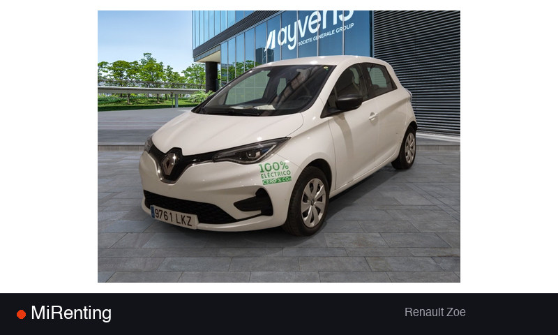 Renting Renault Zoe — precio desde 391.0€/mes