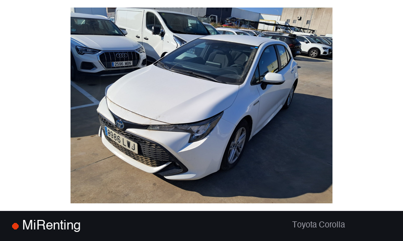 Renting Toyota Corolla — precio desde 383.0€/mes