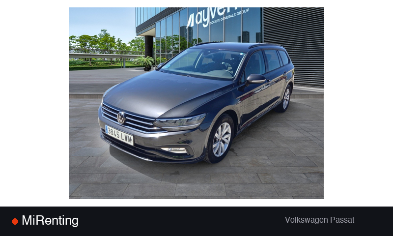 Renting Volkswagen Passat — precio desde 409.0€/mes